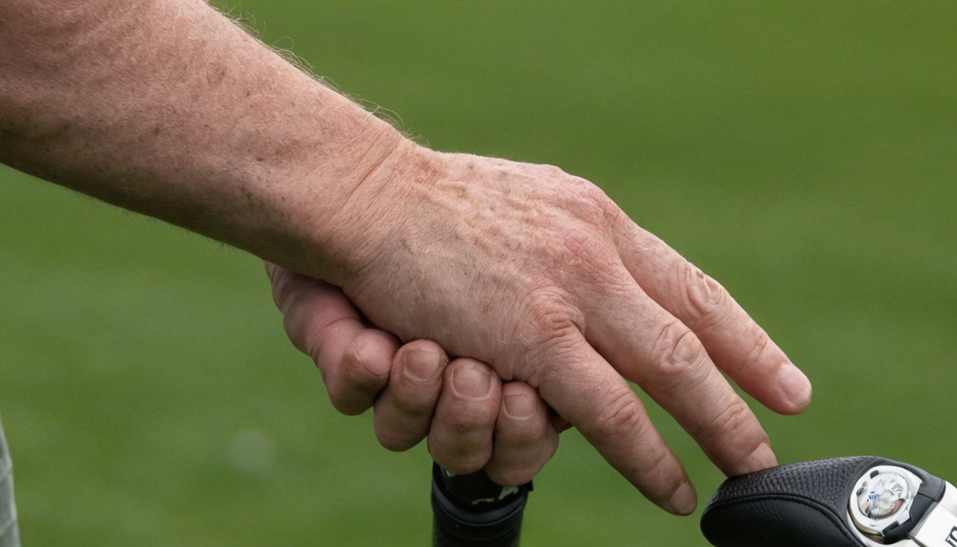 Practical visual for Used golf grips must be checked for wear before they are judged too small or too large